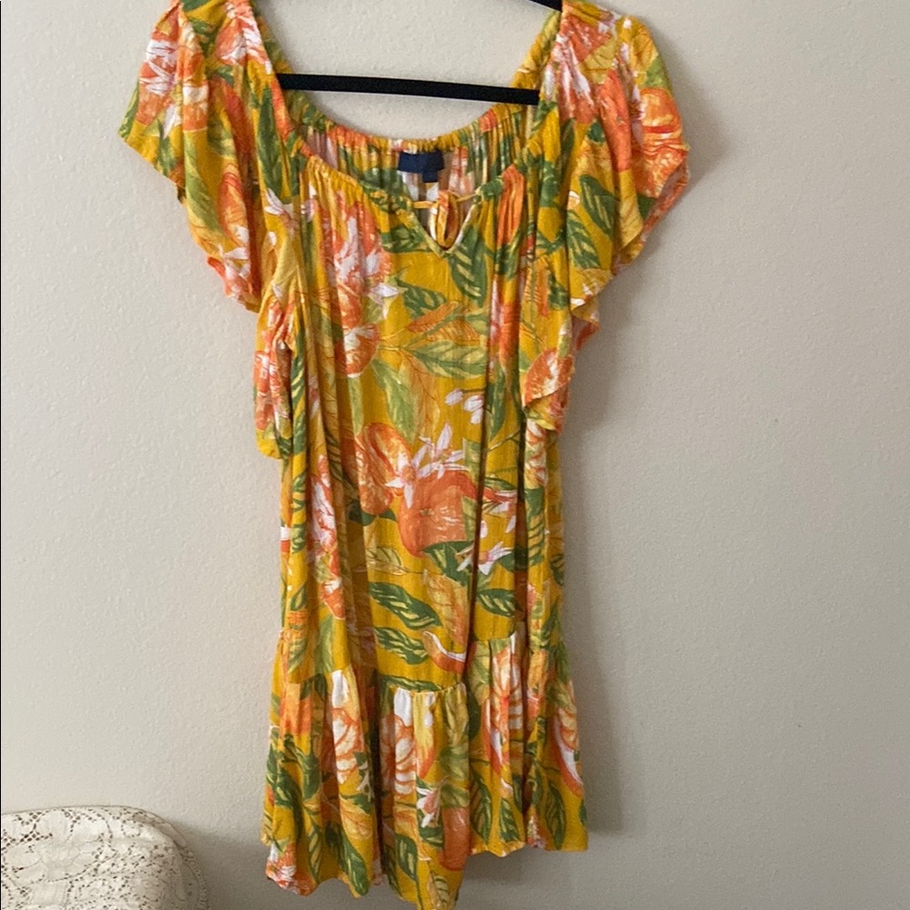 RACHEL Floral Yellow Dress